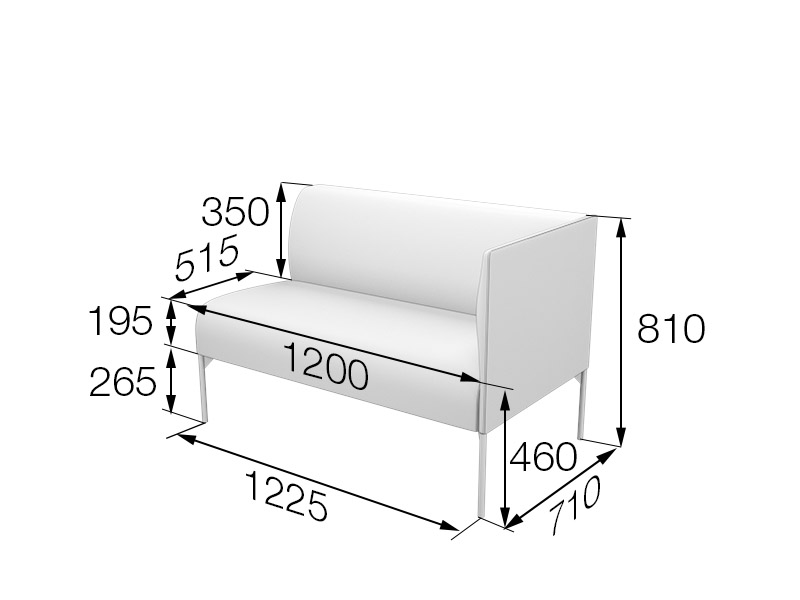 Секция 2-местная левая Бридж Brd2L