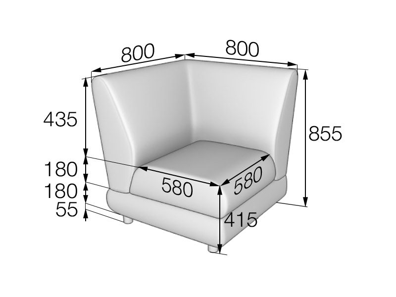 Угловой элемент 90 Матрикс МС