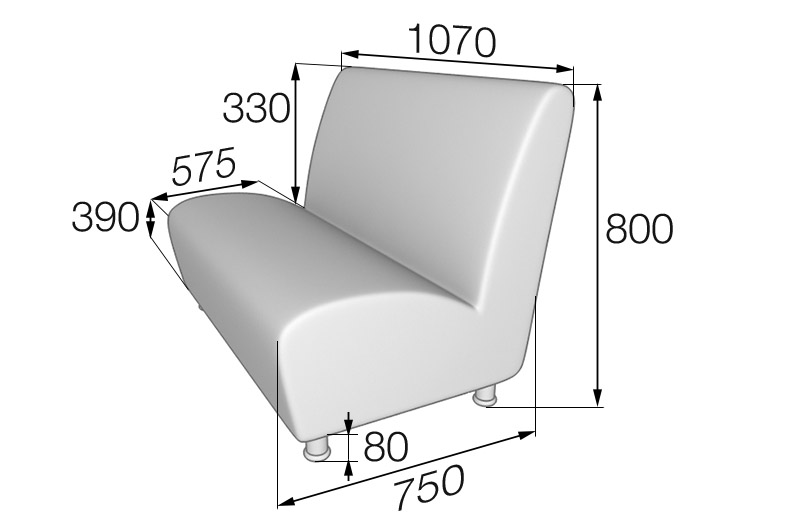 Секция 2-местная Микс Mix2