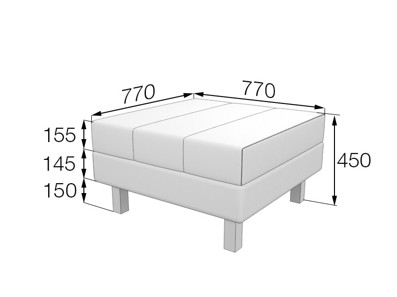 Банкетка Флагман FL-b12