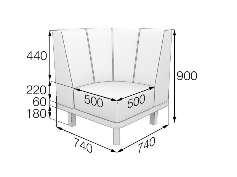 Секция угловая Холл Hol-C