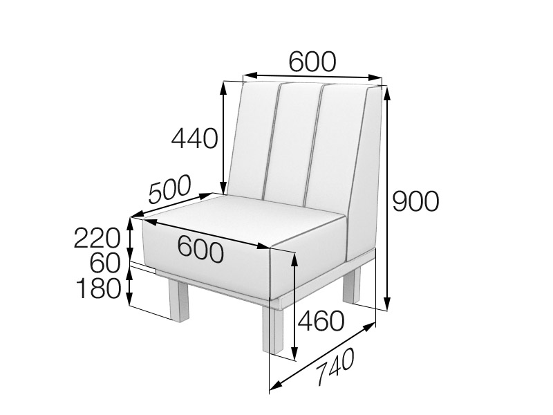Секция 1-местная Холл Hol1