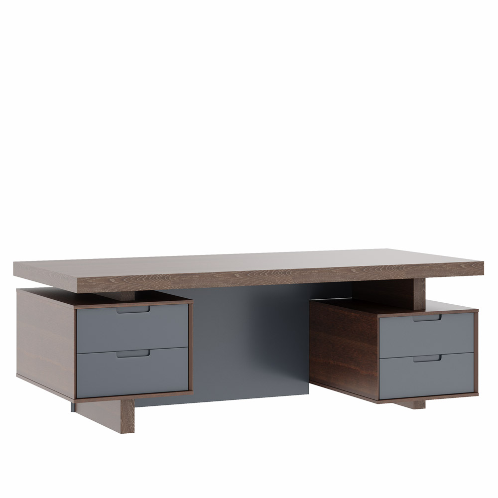 Стол письменный с тумбами малыми CON362104