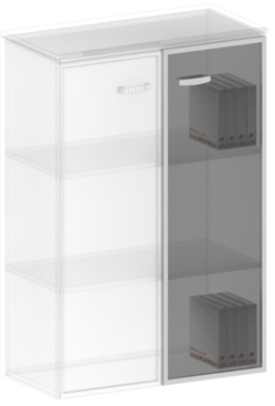 Дверь стеклянная (комплект 2шт) Престиж ТЖ 607