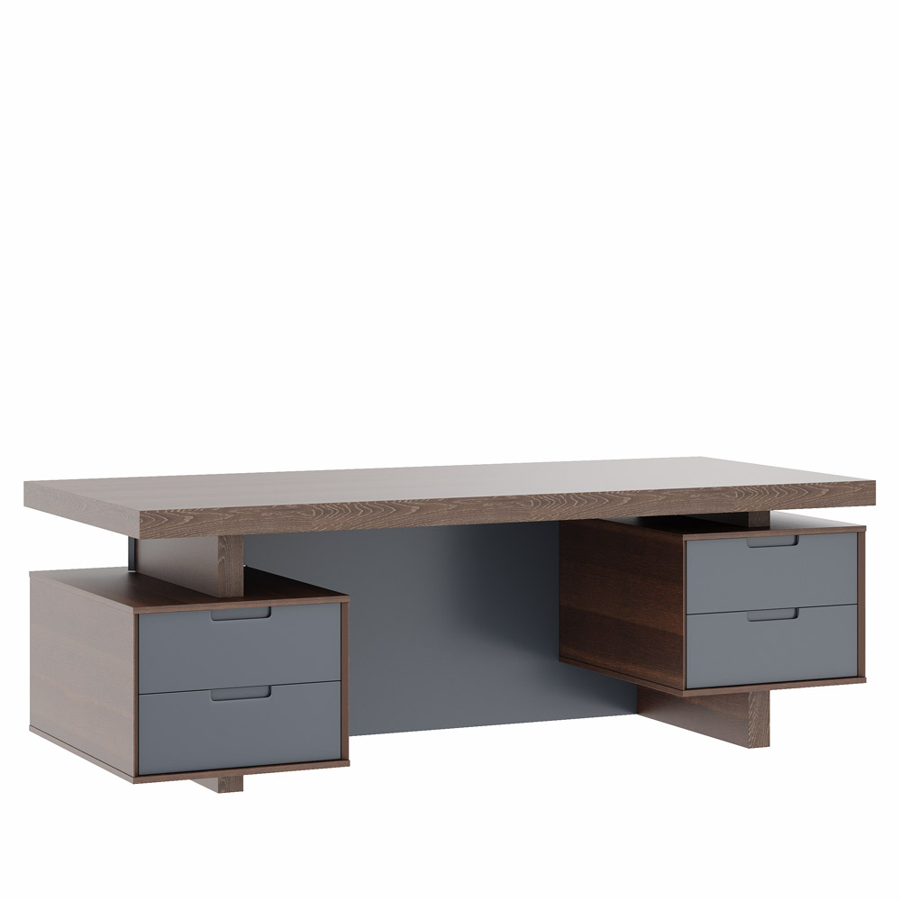 Стол письменный с тумбами малыми CON362105