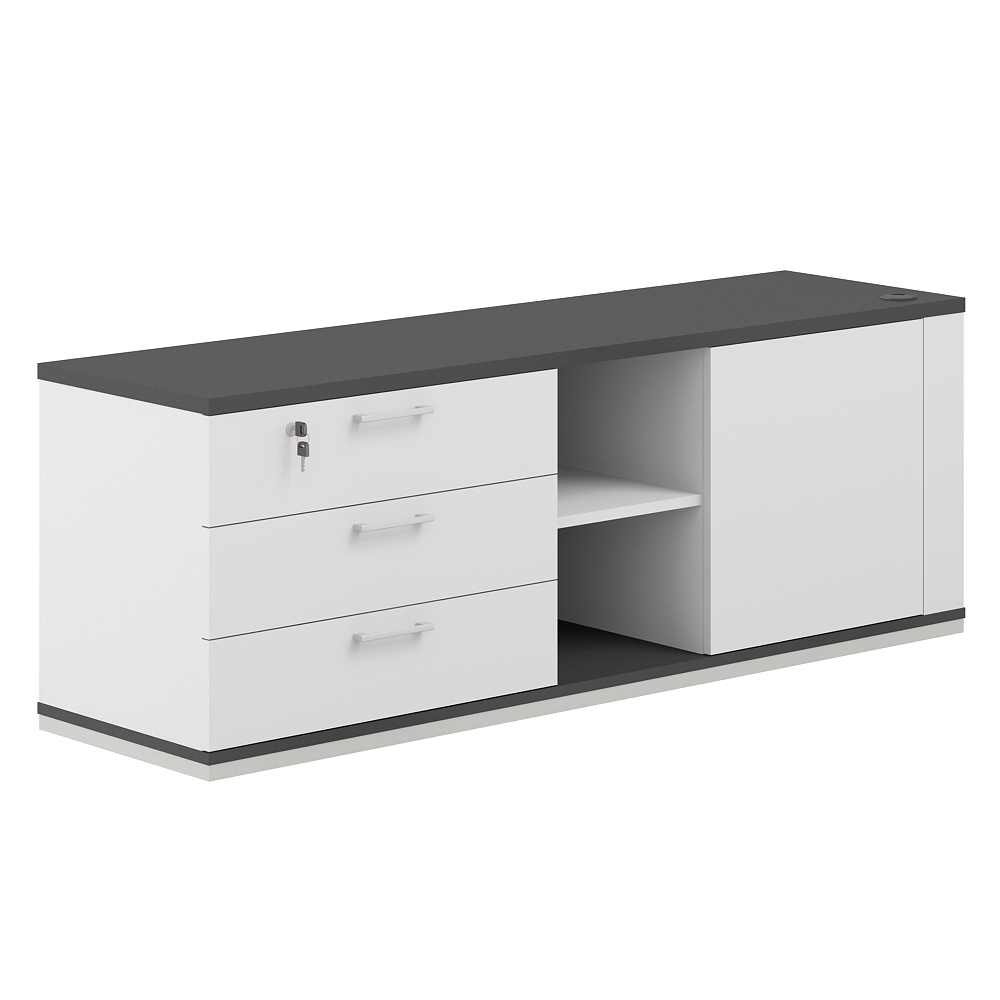 Тумба опорная левая Allegro cabinet AG.295.WH.AN.WH.L