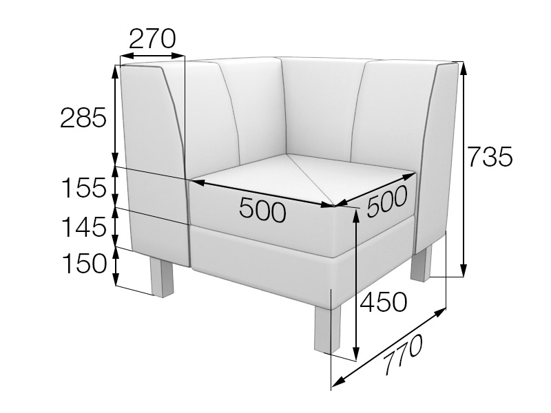 Угловой элемент 90 Флагман FL-С