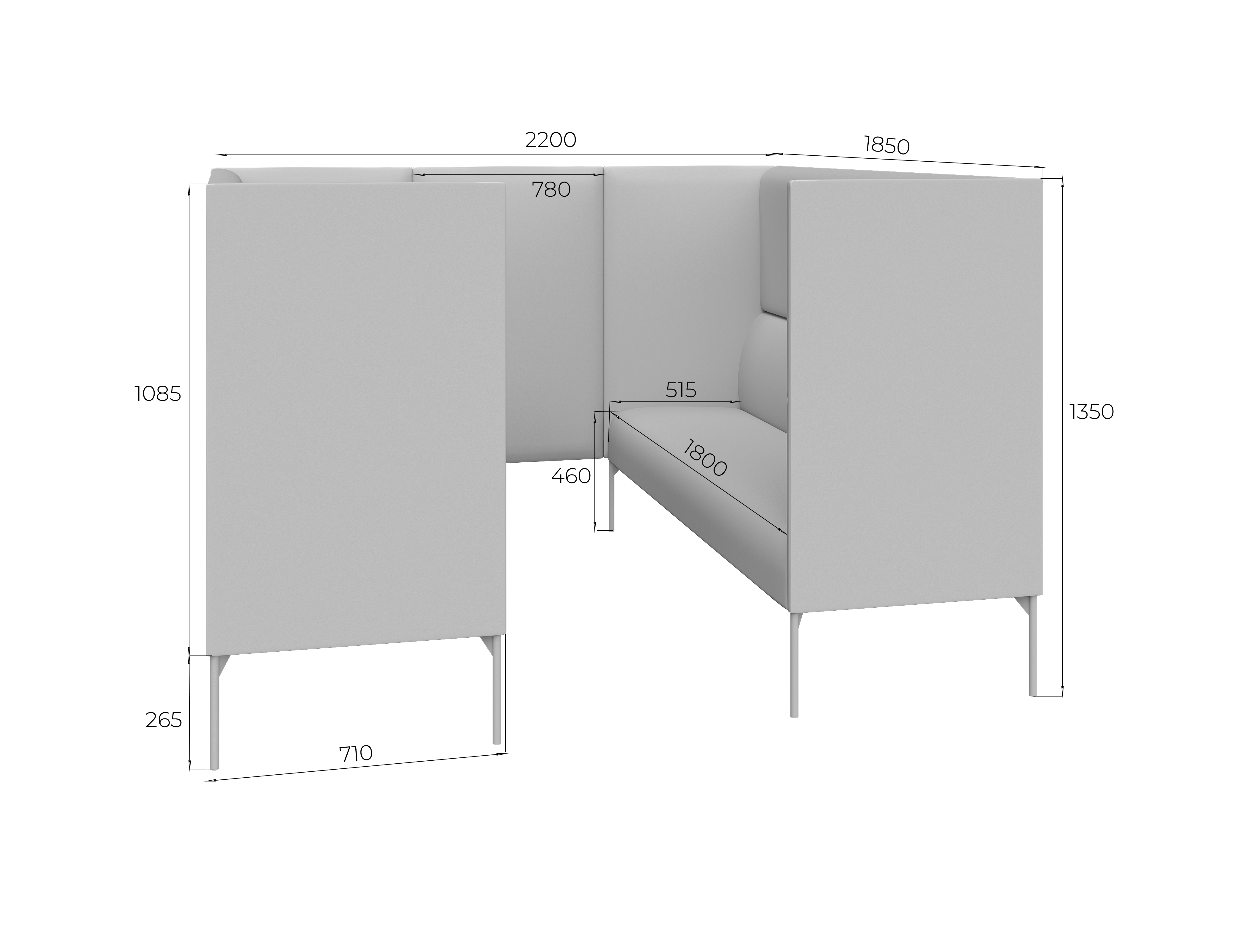 Кабинка 6-местная Бридж Brd6H