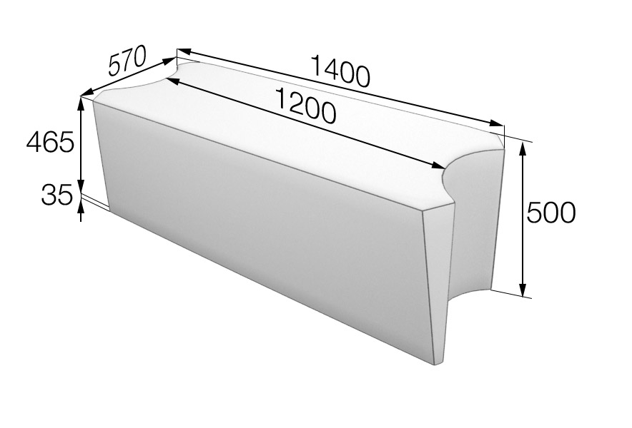 Секция средняя длинная Молекула Mol2
