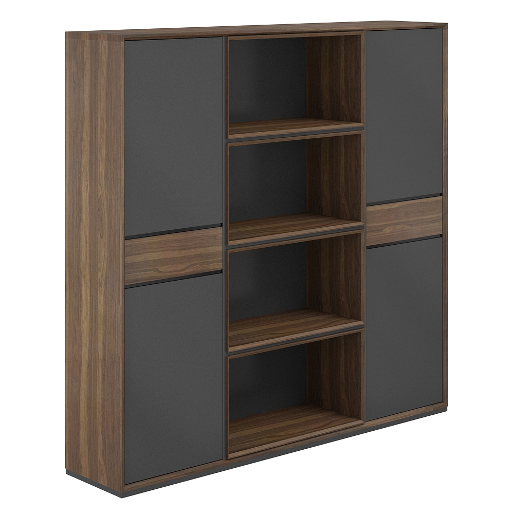 Шкаф 3-секционный с глухими дверями Quartz QZ.0303.WА.GF