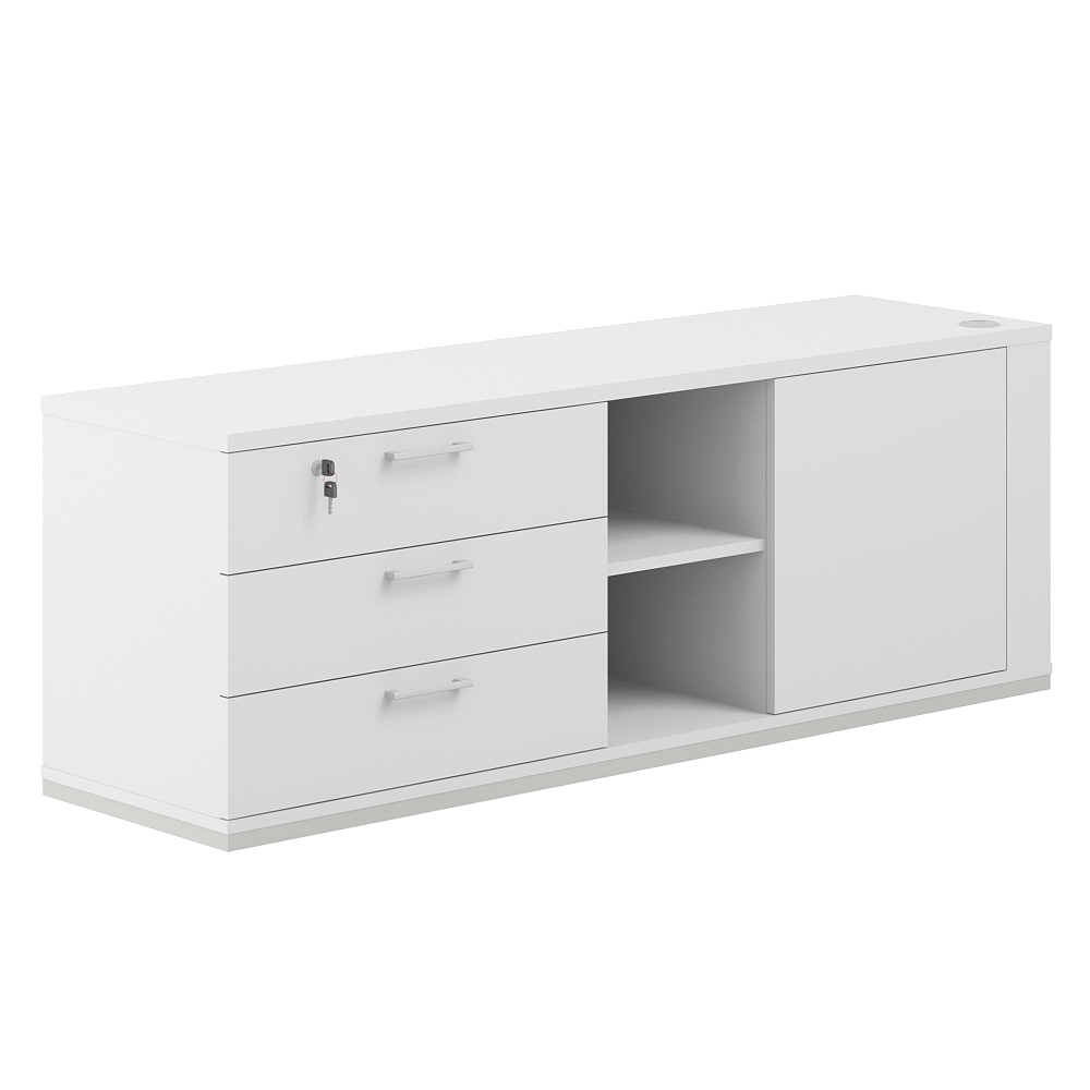 Тумба опорная левая Allegro cabinet AG.295.WH.WH.WH.L