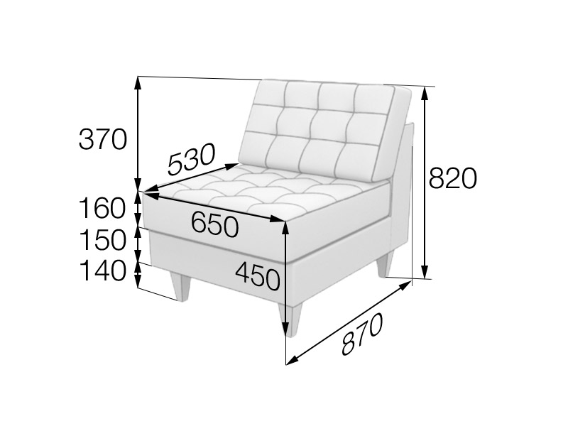 Секция 1-местная Космо Kos1