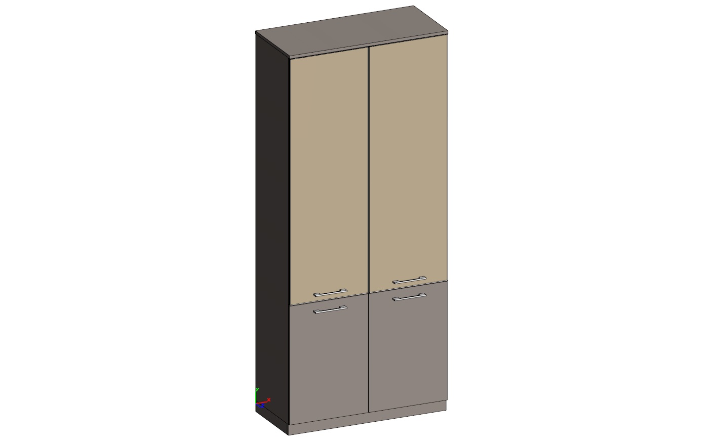 Шкаф высокий комбинированный GENESIS JNS931