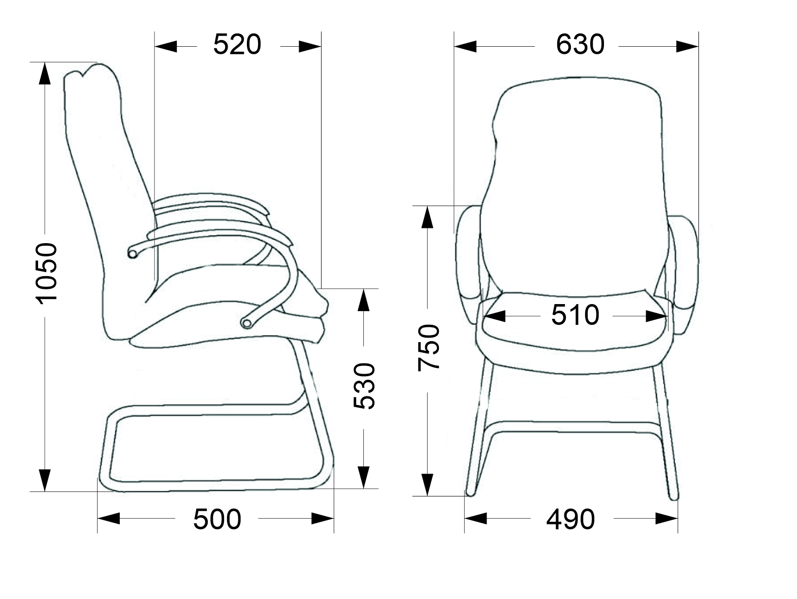 Кресло для посетителей Everprof Forum CF