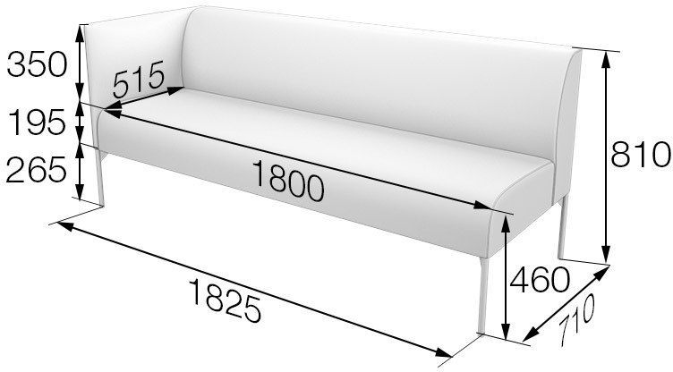 Секция 3-местная левая Бридж Brd3L