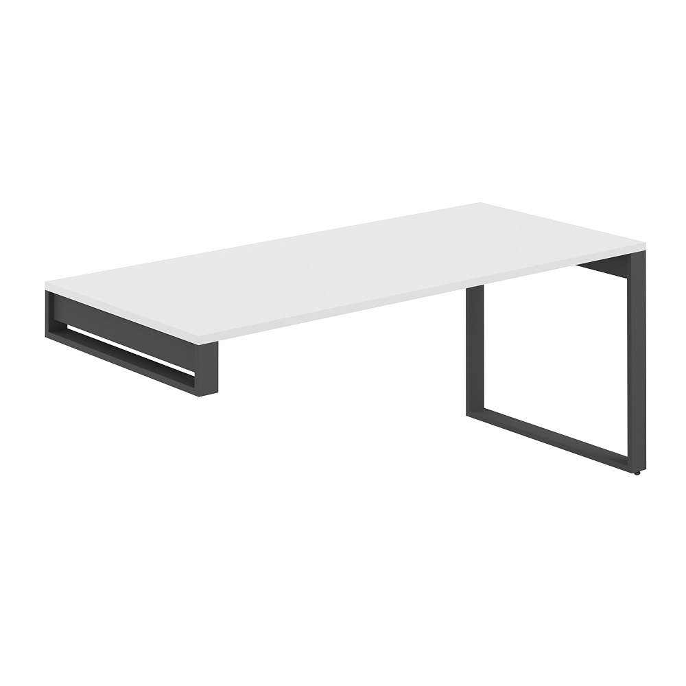 Стол на опорную тумбу Allegro cabinet AG.001.WH.72.AN Антрацит/Белый